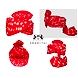 S H A H I T A J Traditional Rajasthani Cotton Red Bandhej Wedding Barati Udaipuri Pagdi Safa or Turban for Kids and Adults (RT151)-18-3-sm