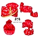 S H A H I T A J Traditional Rajasthani Cotton Red Bandhej Wedding Barati Udaipuri Pagdi Safa or Turban with Brooch and Pachewadi for Kids and Adults (RT153)-ST233_20andHalf-sm