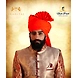 S H A H I T A J Traditional Rajasthani Wedding Barati Orange or Kesariya Cotton Jodhpuri &amp; Rajputi Pagdi Safa or Turban for Kids and Adults (CT161)-ST241_21-sm