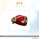 S H A H I T A J Traditional Rajasthani Mewadi Cotton Wedding Pagdi or Turban Red Colored for Groom or Dulha (MT149)-ST228_23andHalf-sm