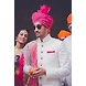 S H A H I T A J Traditional Rajasthani Wedding Barati Rani Pink or Magenta Lehariya Cotton Udaipuri &amp; Rajputi Pagdi Safa or Turban for Kids and Adults (CT169)-ST249_21andHalf-sm
