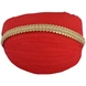 S H A H I T A J Traditional Rajasthani Red Cotton Mewadi Pagdi or Turban for Kids and Adults (MT85)-ST163_18andHalf-sm