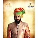 S H A H I T A J Traditional Rajasthani Wedding Barati Multi-Colored Shaded Cotton Jodhpuri &amp; Rajputi Pagdi Safa or Turban with Pachewadi for Kids and Adults (CT178)-ST258_22-sm
