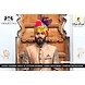 S H A H I T A J Traditional Rajasthani Wedding Barati Multi-Colored Cotton Jodhpuri &amp; Rajputi Pagdi Safa or Turban with Brooch for Kids and Adults (CT185)-ST265_23andHalf-sm
