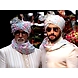 S H A H I T A J Traditional Rajasthani Wedding Barati Aztec Print Chanderi Silk Multi-Colored Pagdi Safa or Turban for Kids and Adults (CT203)-ST283_23andHalf-sm