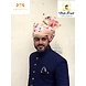 S H A H I T A J Traditional Rajasthani Wedding Barati Pink Floral Chanderi Silk Multi-Colored Udaipuri Pagdi Safa or Turban for Kids and Adults (CT208)-ST288_22andHalf-sm