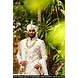 S H A H I T A J Traditional Rajasthani Wedding White Silk Udaipuri Pagdi Safa or Turban for Groom or Dulha (CT238)-ST318_21-sm