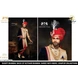 S H A H I T A J Traditional Rajasthani Wedding Red Silk Udaipuri Pagdi Safa or Turban for Groom or Dulha (CT260)-ST340_21andHalf-sm