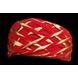 S H A H I T A J Traditional Rajasthani Red Color Faux Silk Marwadi Munshi Pagdi Safa or Turban for Kids and Adults (RT317)-21.5-4-sm