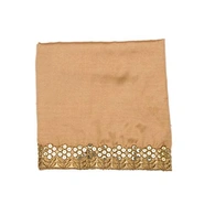 S H A H I T A J Traditional Rajasthani Silk Golden Barati/Groom/Social Occasions Turban Safa Pagdi Pheta Cloth for Kids and Adults (CT332)