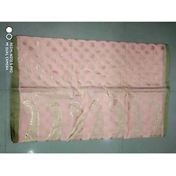 S H A H I T A J Traditional Rajasthani Boota Faux Silk Peach Barati/Groom/Social Occasions Turban Safa Pagdi Pheta Cloth for Kids and Adults (CT352)-Free Size