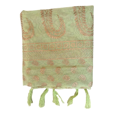 S H A H I T A J Traditional Rajasthani Boota Print Green Barati/Groom/Social Occasions Turban Safa Pagdi Pheta Cloth for Kids and Adults (CT379)-ST539