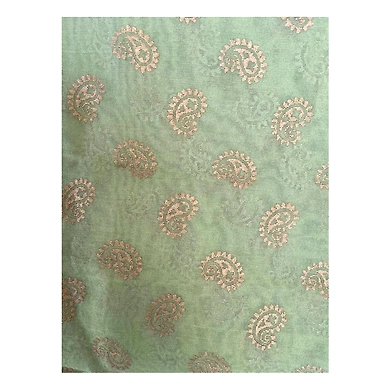 S H A H I T A J Traditional Rajasthani Boota Print Green Barati/Groom/Social Occasions Turban Safa Pagdi Pheta Cloth for Kids and Adults (CT379)-Free Size-2