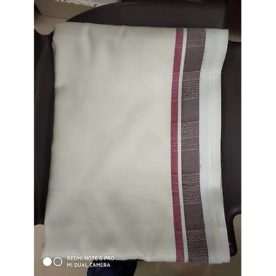 S H A H I T A J Traditional Rajasthani Oswal Unisex Cotton Off-White Stole or Shawl For Social Occasions (DS400) (Pack of 1 Piece)-Free Size-3