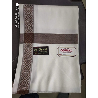 S H A H I T A J Traditional Rajasthani Oswal Unisex Cotton Off-White Stole or Shawl For Social Occasions (DS401) (Pack of 1 Piece)-Free Size-2