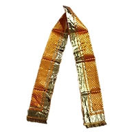 S H A H I T A J Traditional Rajasthani Unisex Yellow Satin Uparna/Stole for Social Occasions/Bhagwan or God's Idols (DS404) (Pack of 3 Pieces)