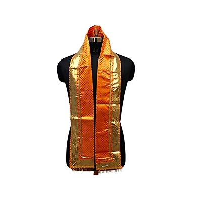 S H A H I T A J Traditional Rajasthani Unisex Satin Uparna/Stole for Social Occasions/Bhagwan or God's Idols (DS410) (Pack of 3 Pieces)-ST570