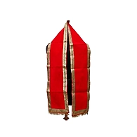 S H A H I T A J Traditional Rajasthani Unisex Velvet Uparna/Stole for Social Occasions/Bhagwan or God's Idols (DS411) (Pack of 1 Piece)
