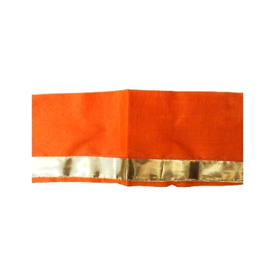 S H A H I T A J Traditional Rajasthani Unisex Cotton Orange Kesariya Uparna/Stole for Social Occasions/Bhagwan or God's Idols (DS416) (Pack of 6 Pieces)-Free Size-1