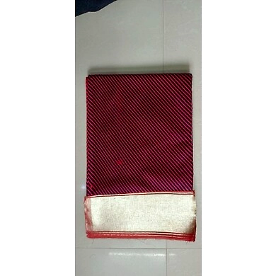 S H A H I T A J Traditional Rajasthani Red Cotton Lehariya Barati/Groom/Social Occasions Pagdi or Turban Cloth for Kids and Adults (MT456)-ST29