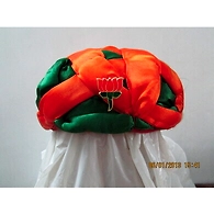 S H A H I T A J Cotton Multi-Colored BJP Gol Safa Pagdi or Turban for Kids and Adults (RT455)