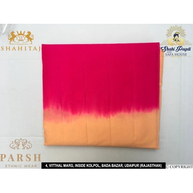 S H A H I T A J Traditional Rajasthani Multi-Colored Barati/Groom/Social Occasions Georgette Pagdi Safa Turban or Pheta Cloth 9 Mtrs for Kids and Adults (CT468)-ST582