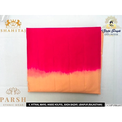 S H A H I T A J Traditional Rajasthani Multi-Colored Barati/Groom/Social Occasions Georgette Pagdi Safa Turban or Pheta Cloth 11 Mtrs for Kids and Adults (CT468)-ST583