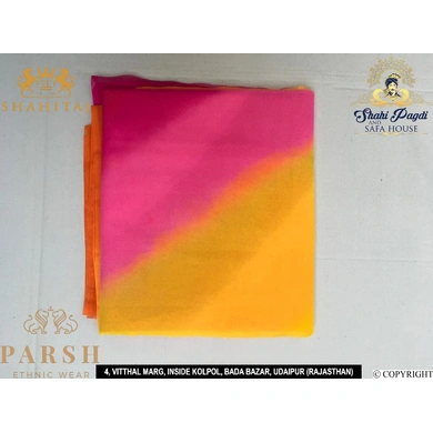 S H A H I T A J Traditional Rajasthani Multi-Colored Barati/Groom/Social Occasions Georgette Pagdi Safa Turban or Pheta Cloth 9 Mtrs for Kids and Adults (CT473)-ST592
