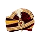 S H A H I T A J Traditional Rajasthani Readymade Velvet Velcro Adjustable Multi-Colored Foldable Pagdi Safa or Turban for Groom or Dulha (RT475)-ST595_21-sm