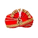S H A H I T A J Traditional Rajasthani Readymade Velvet Velcro Adjustable Multi-Colored Foldable Pagdi Safa or Turban for Groom or Dulha (RT476)-ST596_23andHalf-sm