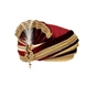S H A H I T A J Traditional Rajasthani Readymade Velvet Velcro Adjustable Multi-Colored Foldable Pagdi Safa or Turban for Groom or Dulha (RT483)-21-4-sm