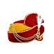 S H A H I T A J Traditional Rajasthani Velvet Red &amp; Golden Wedding Groom or Dulha Pagdi Safa or Turban for Kids and Adults (RT490)-18-4-sm