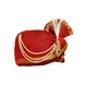 S H A H I T A J Traditional Rajasthani Udaipuri Silk Red &amp; Golden Wedding Groom or Dulha Pagdi Safa or Turban for Kids and Adults (RT496)-18.5-3-sm