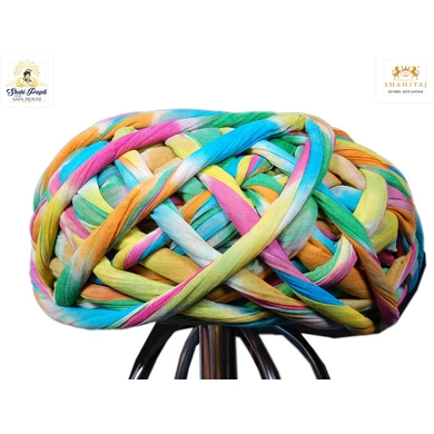S H A H I T A J Traditional Rajasthani Cotton Multi-Colored Vantma or Rope Pagdi Safa or Turban for Kids and Adults (RT499)-ST619_19