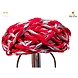 S H A H I T A J Traditional Rajasthani Cotton Red Vantma or Rope Pagdi Safa or Turban with Silver Gota Patti for Kids and Adults (RT501)-ST621_18andHalf-sm