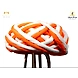 S H A H I T A J Traditional Rajasthani Cotton Orange &amp; White Vantma or Rope Pagdi Safa or Turban for Kids and Adults (RT503)-ST623_19-sm