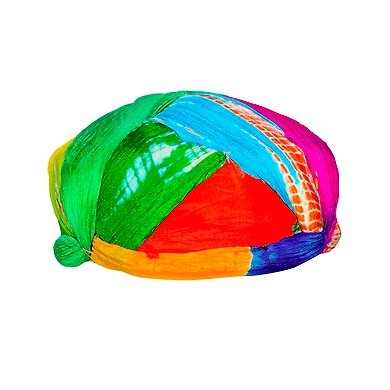 S H A H I T A J Traditional Rajasthani Jaipuri Faux Silk Multi-Colored Gol or Foam Pagdi Safa or Turban for Kids and Adults (RT510)-18-3