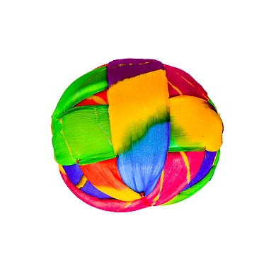 S H A H I T A J Traditional Rajasthani Jaipuri Faux Silk Multi-Colored Gol or Foam Pagdi Safa or Turban for Kids and Adults (RT512)-18-4