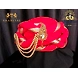 S H A H I T A J Traditional Rajasthani Silk Red Vantma or Barmeri Pagdi Safa or Turban with Brooch for Kids and Adults (RT515)-ST635_22andHalf-sm