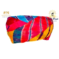 S H A H I T A J Traditional Rajasthani Cotton Multi-Colored Lehariya Jodhpuri Gol Pheta Pagdi Safa or Turban for Kids and Adults (RT529)