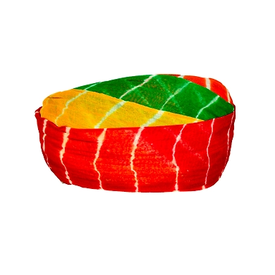 S H A H I T A J Traditional Rajasthani Cotton Multi-Colored Lehariya Jodhpuri Gol Pheta Pagdi Safa or Turban for Kids and Adults (RT530)-18-3