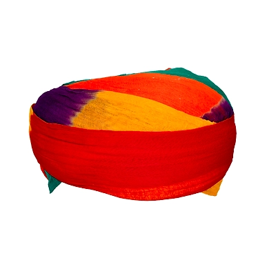 S H A H I T A J Traditional Rajasthani Cotton Multi-Colored Jodhpuri Gol Pheta Pagdi Safa or Turban for Kids and Adults (RT171)-18-3