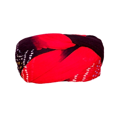 S H A H I T A J Traditional Rajasthani Cotton Multi-Colored Bandhej Jodhpuri Gol Pheta Pagdi Safa or Turban for Kids and Adults (RT175)-18-4