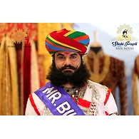 S H A H I T A J Traditional Rajasthani Cotton Multi-Colored Lehariya Jodhpuri Gol Pheta Pagdi Safa or Turban for Kids and Adults (RT531)