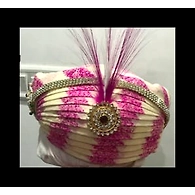S H A H I T A J Traditional Rajasthani Cotton Mewadi Bhupalshahi Pagdi Safa or Turban Multi-Colored for Kids and Adults (MT123)