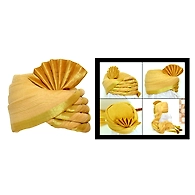 S H A H I T A J Traditional Rajasthani Wedding Golden Silk Pagdi Safa or Turban for Kids and Adults (RT555)