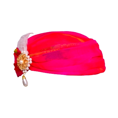 S H A H I T A J Designer Multi-Colored Silk Girls and Women Pagdi Safa or Turban for Fashion Shows &amp; Events (DT563)-18-3
