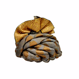 S H A H I T A J Designer Brocade Kids and Adults Pagdi Safa or Turban for Fashion Shows & Events (DT565)