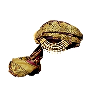 S H A H I T A J Designer Brocade Kids and Adults Pagdi Safa or Turban for Fashion Shows & Events (DT567)