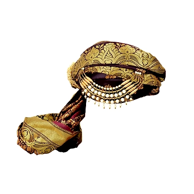 S H A H I T A J Designer Brocade Kids and Adults Pagdi Safa or Turban for Fashion Shows &amp; Events (DT567)-ST689_19